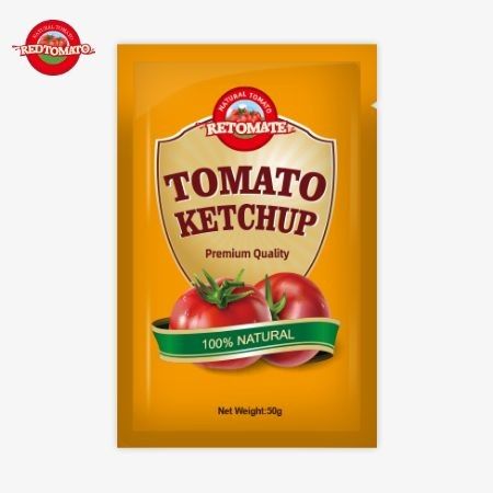 Werkspreis 50g Sachet Ketchup bietet eine bequeme, einfach zu bedienende Verpackung für einen angenehmen Konsum