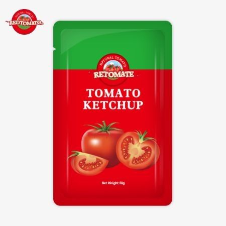 OEM 50g Sachet Ketchup bietet eine bequeme, benutzerfreundliche Verpackung zum Fabrikpreis