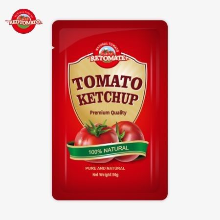 OEM 50g kleine Tasche Tomatenpaste mit Fabrikpreis China Fabrik Direktverkauf