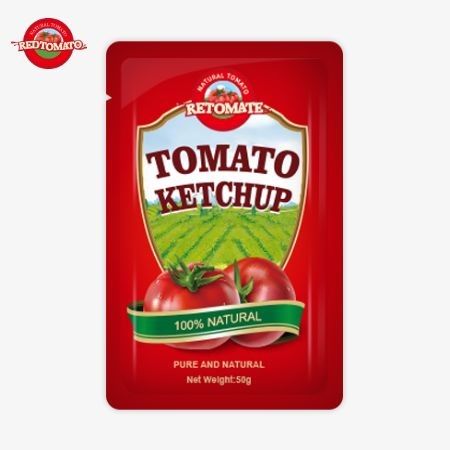 Fabrik Custom 50g S Sachet Ketchup zur Bereitstellung von ISO HACCP FDA Zertifizierung Bestseller Welt