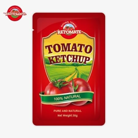 Fabrik Custom 50g S Sachet Ketchup zur Bereitstellung von ISO HACCP FDA Zertifizierung Bestseller Welt