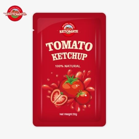 Weltweiter Vertrieb von 50g Ketchup-Taschen für höchste Qualität und von ISO HACCP und FDA zertifiziert