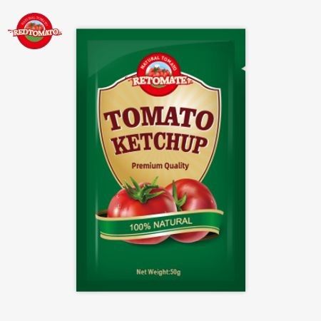 Premium 50g Ketchup-Taschen aus China, zertifiziert durch ISO HACCP und FDA, zu Fabrikpreisen erhältlich