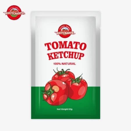 China Fabrik Direkt OEM Premium 50g Kleines Beutel Ketchup Fabrikpreis Direktverkauf