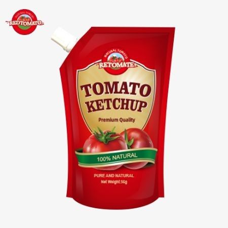 ISO Sachet Ketchup 56g reiner natürlicher Geschmack in Übereinstimmung mit internationalen Produktionsstandards