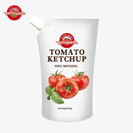 Diese 56 g reinen Ketchupbeutel mit natürlichem Geschmack erfüllen OEM-Standards.
