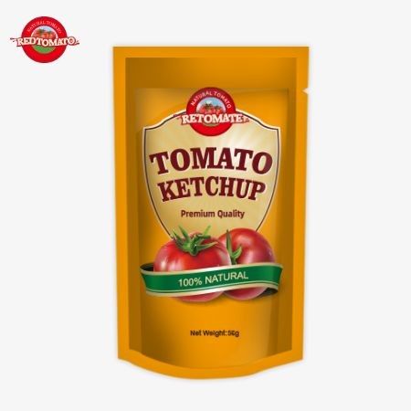 Original-Fabrik ISO-Sachet Ketchup 56g bietet reinen natürlichen süßen und sauren Geschmack