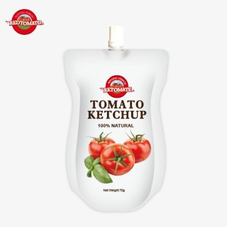70g Ketchup-Tasche mit einem reinen natürlichen Geschmack ist Fabrikpreis Es erfüllt internationale Standards