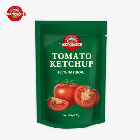 70g Ketchup-Sachet mit einem reinen natürlichen Geschmack ist Fabrikpreis und erfüllt internationale Standards