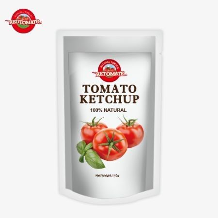 Wir produzieren 140 Gramm Ketchup, die internationalen Standards entsprechen und zu Fabrikpreisen erhältlich sind.