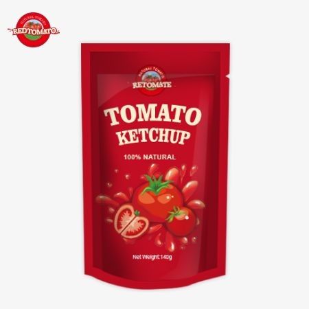 Wir produzieren 140 Gramm Ketchup, die internationalen Standards entsprechen und zu Fabrikpreisen erhältlich sind.