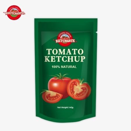 OEM 140g Ketchupbeutel, die internationalen Standards entsprechen und zu Fabrikpreisen erhältlich sind.