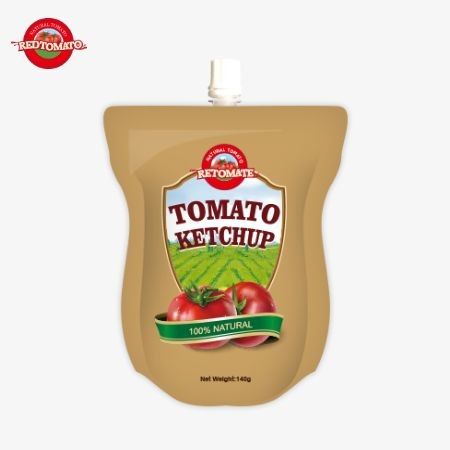 Wir bieten bequeme 140g Ketchup-Taschen an, die internationalen Standards entsprechen und zu Fabrikpreisen erhältlich sind.