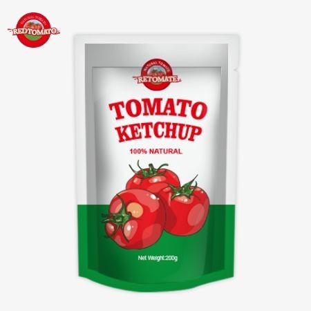 OEM 200g Sachet Ketchup mit reinem natürlichen Geschmack, perfekt für China