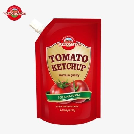 OEM 200g Sachet Ketchup mit reinem natürlichen Geschmack perfekt für den Werkspreis in China