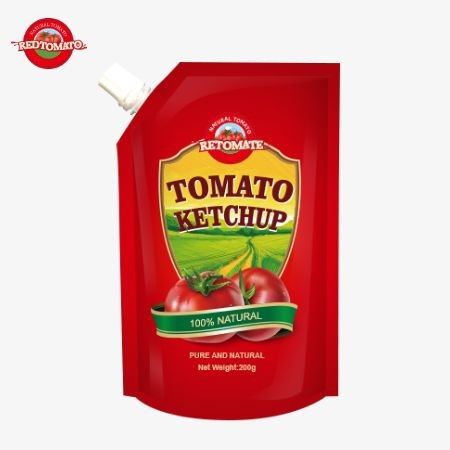 OEM 200g Sachet Ketchup mit reinem natürlichen Geschmack, perfekt für China