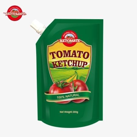 Wir produzieren 200g Ketchup-Taschen, die internationalen Standards entsprechen und zu Fabrikpreisen erhältlich sind.