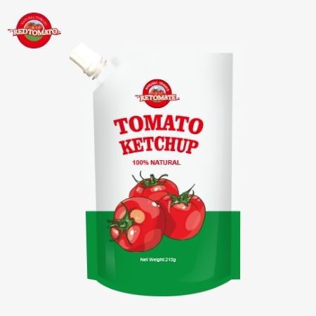 OEM-Fabrikproduktion von 210g Ketchup-Beuteln mit reinem natürlichen Geschmack