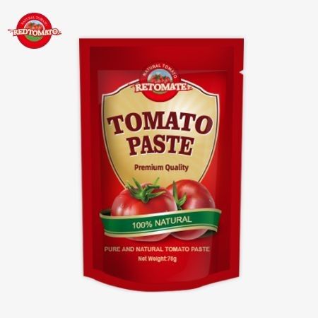 Redtomato Marke 70g Premium Doppelkonzentrierte Tomatenpaste Tasche - reicher Geschmack Bequem Stand-Up-Design