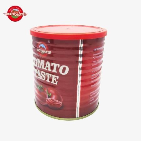 Retomate Eigenmarke 800g Tomatenmark in der Dose  Brix 28-30%  Marken- und Verpackungsdesign anbieten