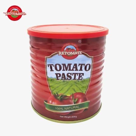 Retomate Eigenmarke 800g Tomatenmark in der Dose  Brix 28-30%  Marken- und Verpackungsdesign anbieten