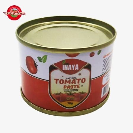INAYA 70g Tomatenmark in der Dose  Hartöffner  Brix 28-30% Marke und Verpackungsdesign angeben