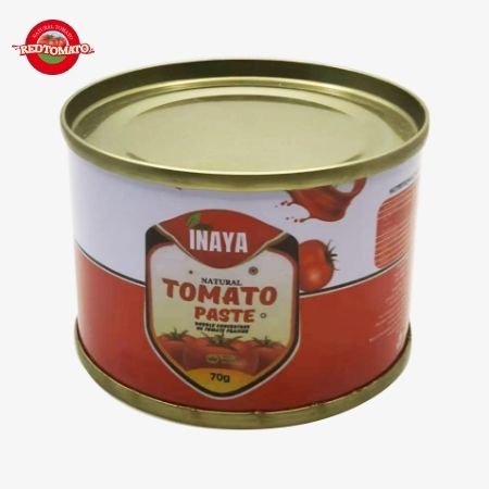INAYA 70g Tomatenmark in der Dose  Hartöffner  Brix 28-30% Marke und Verpackungsdesign angeben