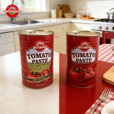 Hochwertige RETOMATE Tomatenpaste mit 4500g Massenverpackung 28-30 Brix Verpackung