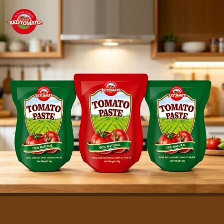 Premium-Großhandel mit Tomatenpaste in 56g und 70g Spezifikationen, hergestellt mit reinen Tomaten und ohne Zusatzstoffe