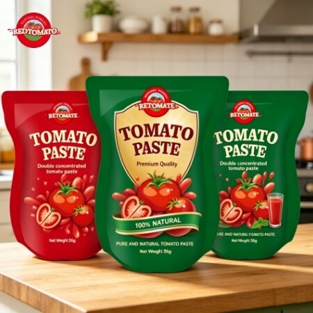 Stand Up Pouch 56g Double Concentrated Tomato Paste With Purity From 28% To 100%