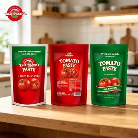 Verschiedene Reinheit Stehbeutel Tomatenpaste 80g doppelt konzentriert 30 bis 100 Grad