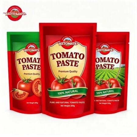500 g Stand-up-Tomatensäcke mit dreifacher Konzentration und süß-sauerem Geschmack