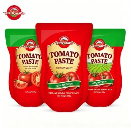 1100 g Stand-up-Sachet Tomatenpaste mit dreifacher Konzentration und ISO, HACCP, BRC, FDA-Zertifizierungen