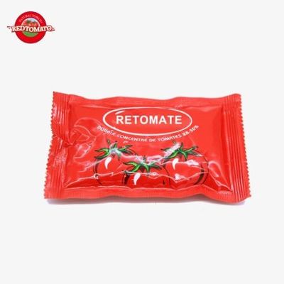 36g Flachbeutel Tomatenpaste mit doppelter Konzentration für eine bequeme Lagerung