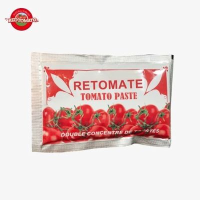 40 g Flachtomatenpaste in Beutel - OEM Doppelkonzentrierte Tomatenpaste chinesische Hersteller