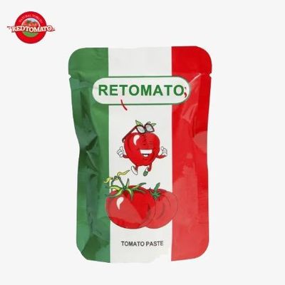 FDA-Zertifikat Dreifachkonzentrierte Tomatenpaste 200g in Stehbeutel