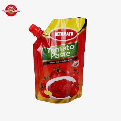 50 - 500 g Tomatenpaste Doppelkonzentrierte Stehbeutel mit Spritzen