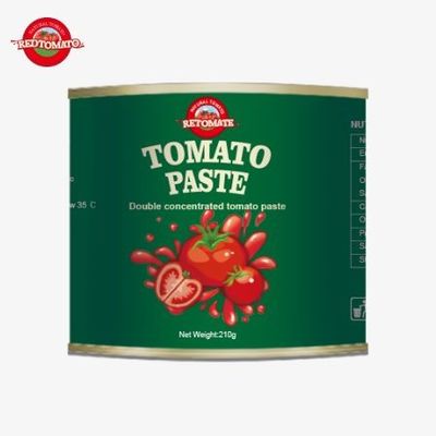 210g Tomatenpaste entspricht konsequent der internationalen Qualität ISO HACCP BRC und FDA