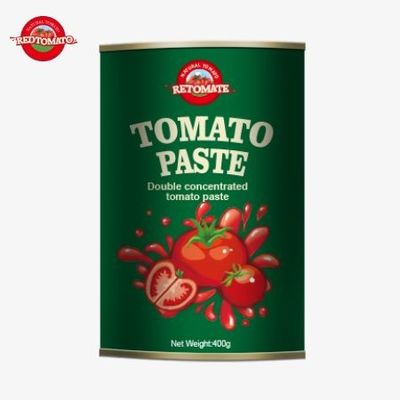 400g Tomatenpaste ist nach ISO HACCP BRC und FDA-Standards zertifiziert.