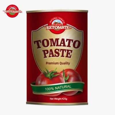 Die Herstellung von 425g Tomatenpaste-Dosen entspricht den internationalen Standards der ISO HACCP BRC und FDA.