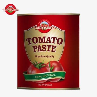 800 g Tomatenpaste in Dosen erfüllt die ISO HACCP BRC und FDA Global Standards
