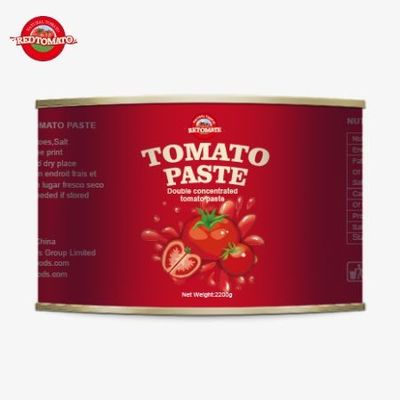 Tomatenfabrik 28-30% Brix Tomatenpaste 2200g Zinn Tomatenpaste Hochwertig frisch