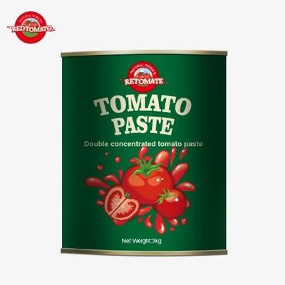 Unsere 3 kg Dosen Tomatenpaste erfüllt die Produktionsstandards von ISO HACCP BRC und FDA