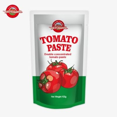 Verpackt in einem 100g Stand-Up-Tomatensatz mit 100% Reinheit