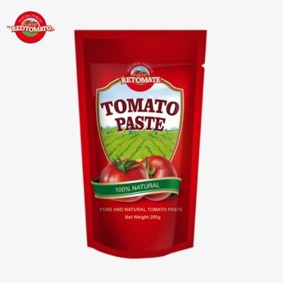 Die 200g Stand-up-Tomatensäcke erfüllt die ISO HACCP- und BRC-Standards und gewährleistet die Einhaltung der Fabrikpreise.