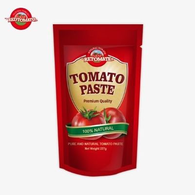 ISO-Tomatensäcke 227g Doppelkonzentrierte Tomatenpaste mit einer Reinheit von 30% bis 100%