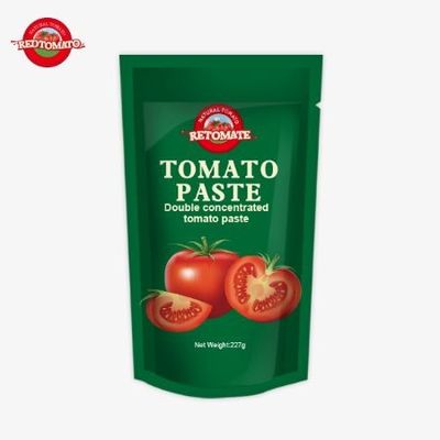 ISO-Tomatensäcke 227g Doppelkonzentrierte Tomatenpaste mit einer Reinheit von 30% bis 100%