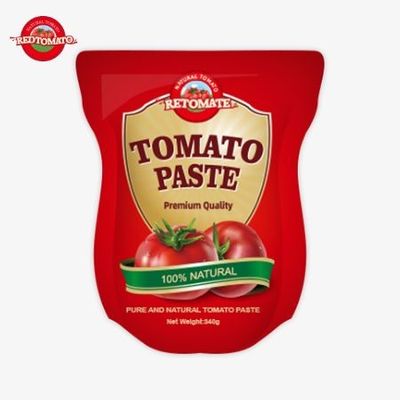 Die 340g rote Tomatenpaste Stand-Up-Tasche bietet Beide Bequemlichkeit
