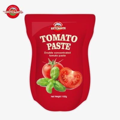 Stand-Up-Tomatensäcke-Paste 1100g 30%-100% Reinheit Süß und Sauer