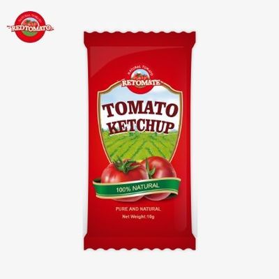 10 Gramm Ketchup mit süß-sauerem Geschmack und reinem natürlichen Geschmack